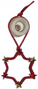 Drahtform roter Stern