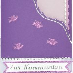 Menükarte für die Kommunion