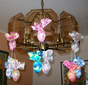 Lampe mit Ostereiern
