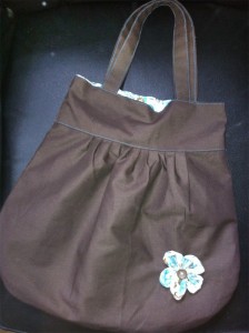 Tasche mit Blume