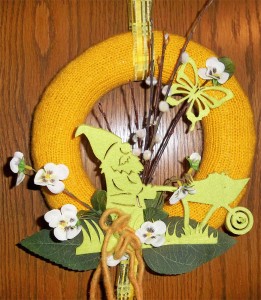 Gestrickter Türkranz