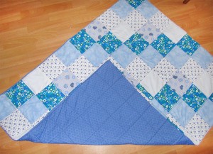 Rückseite der Patchworkdecke von Sabine W.