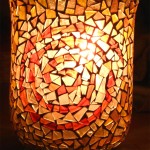 Windlicht aus Mosaik von Sarah W.