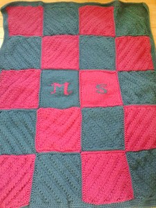 Selbstgestrickte Decke von Maria W.