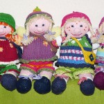Selbstgestrickte Puppen von Birgit N.