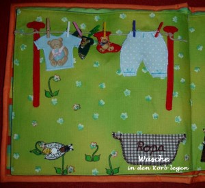 Teddybuch aus Stoff