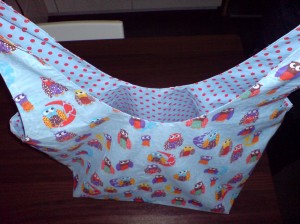 Tasche aus buttinette Eulenstoff