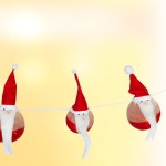 Weihnachtsmänner-Lichterkette