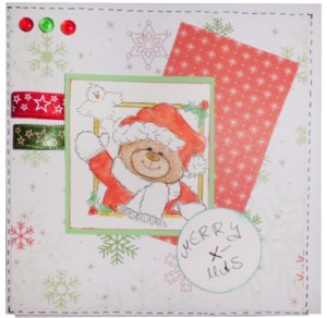 Selbstgebastelte Weihnachtskarte von Andrea G.