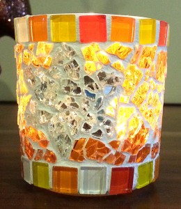 Softglas- und Crackle-Mosaik von Mandy D.