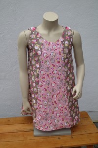 Kinderkleid mit Eulenmuster