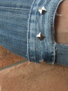 Espadrilles aus Jeans mit Nieten 3
