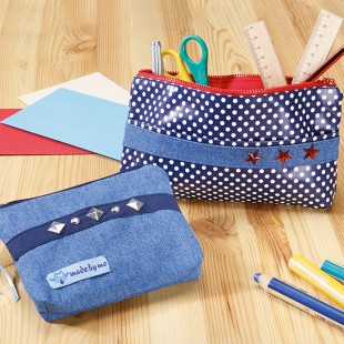 Mäppchen oder Kosmetiktasche aus Wachstuch nähen