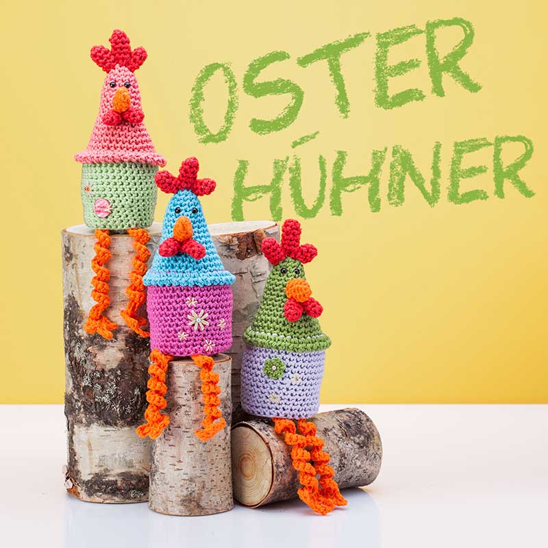 Anleitung Lustige Osterhuhner Hakeln Buttinette Blog