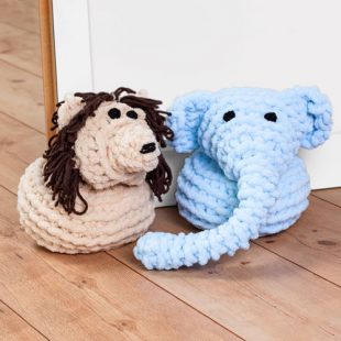 Türstopper Elefant und Löwe