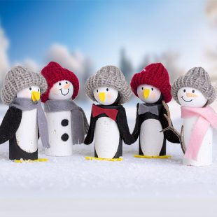 Pinguine und Schneemänner aus Korken