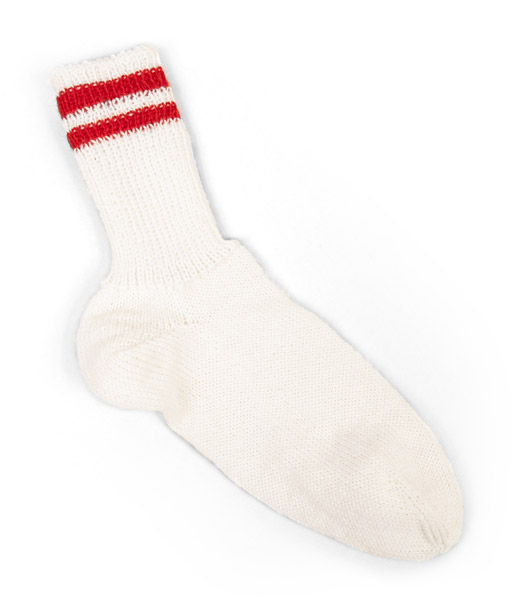 Socken stricken mit Applikation