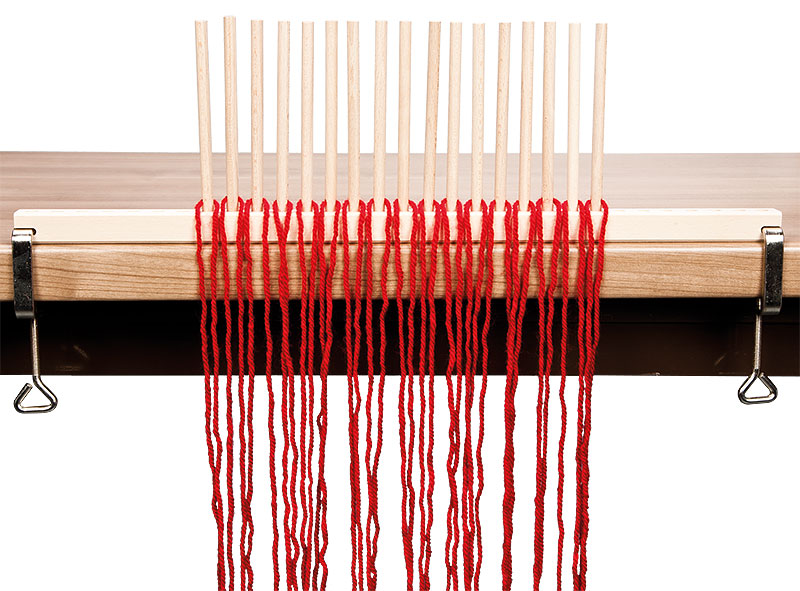 Stäbchenwebrahmen Aufbau