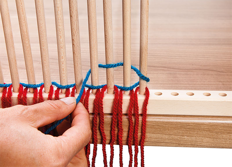 Stäbchenwebrahmen Schritt 2