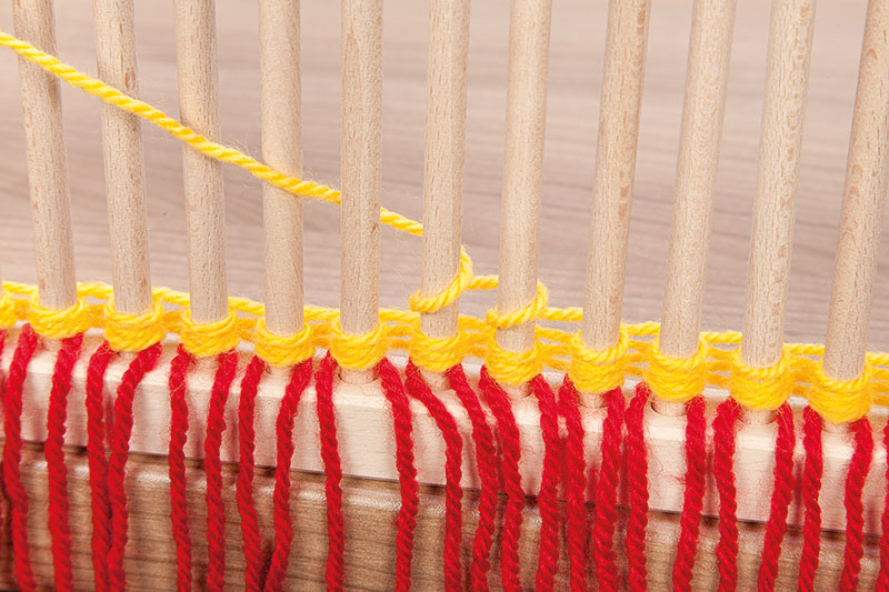 Stäbchenwebrahmen Schritt 5