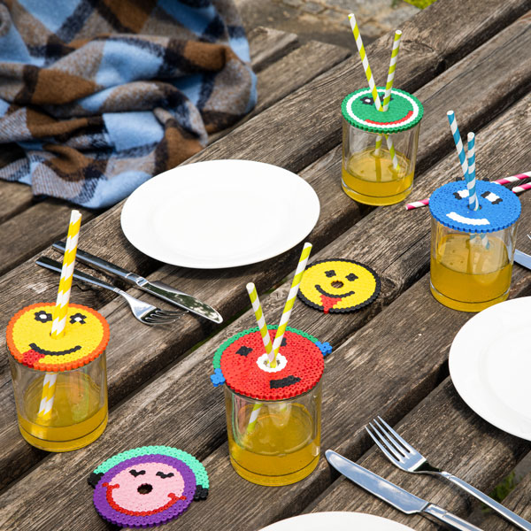 Getränkeschutz aus Bügelperlen basteln