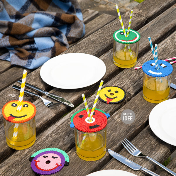 Getränkeschutz aus Bügelperlen basteln