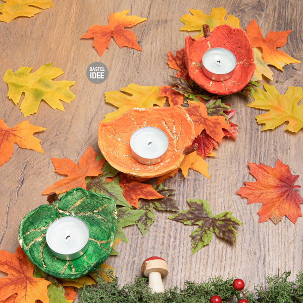 Herbstblattwindlicht-Salzteig-Schmuckbild
