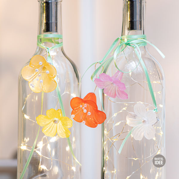 Acrylblüten basteln