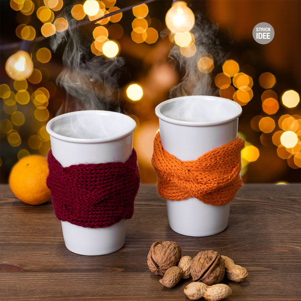 Becherwärmer stricken