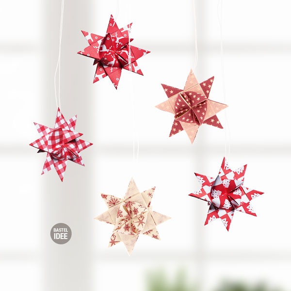 Fröbelsterne basteln Fröbelsterne basteln
