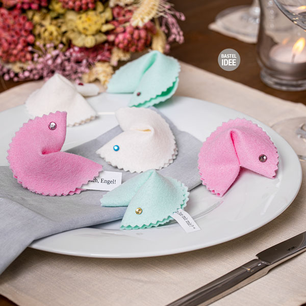 Glückskekse basteln