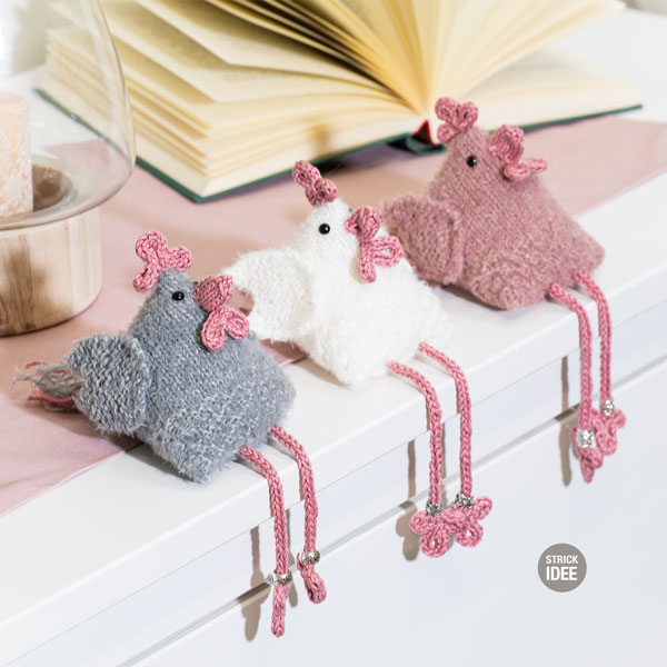 Kantenhocker-Huhn stricken
