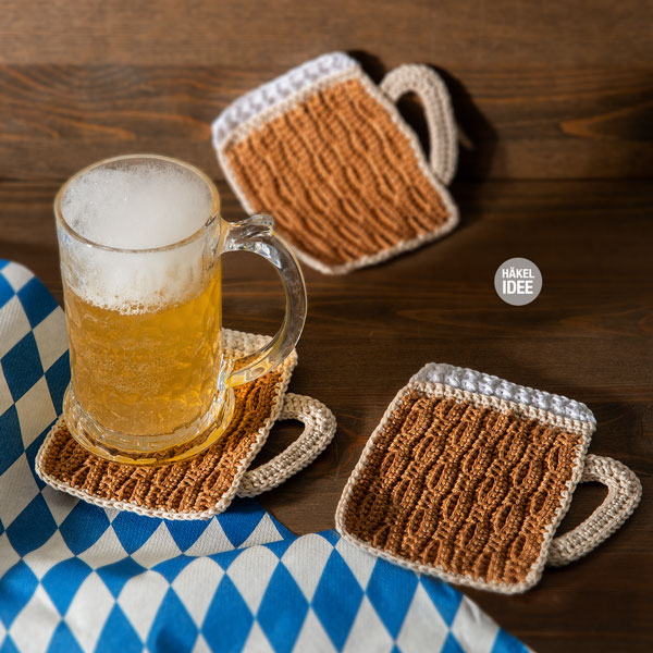 Bierkruguntersetzer häkeln