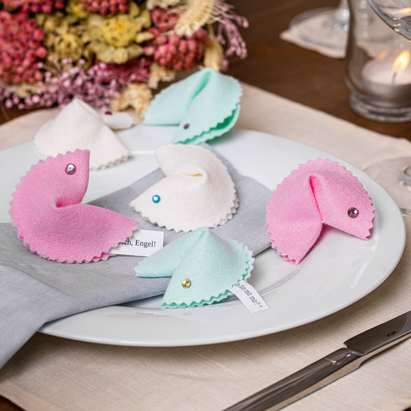 Glückskekse basteln