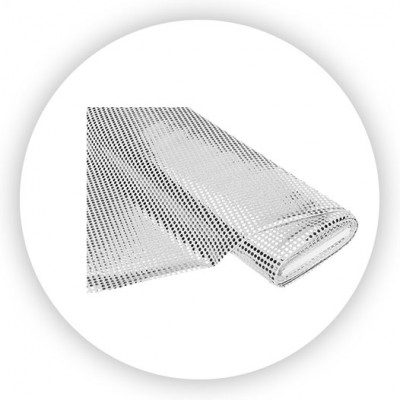 Paillettenstoff, silber
