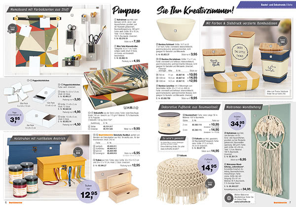 Trendseite buttinette Kreativkatalog 2020/21 Trendseite buttinette Kreativkatalog 2020/21