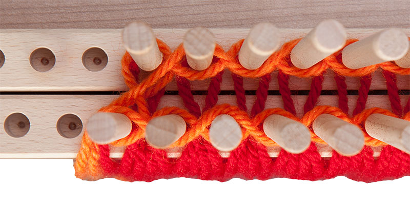 Stäbchenwebrahmen Schritt 7 Detail