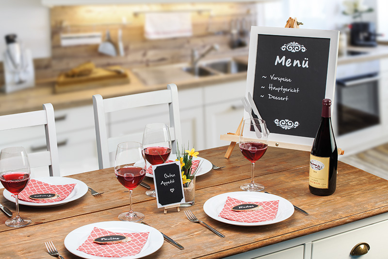 Menütafel gestalten