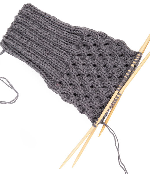 Stulpen stricken - Schritt 2 Stulpen stricken - Schritt 2