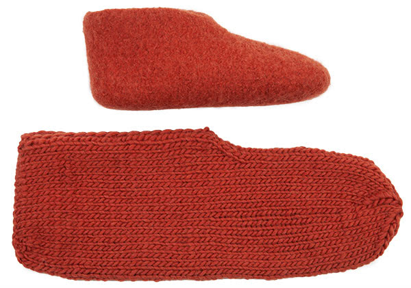 Schuhe filzen - Schritt 5