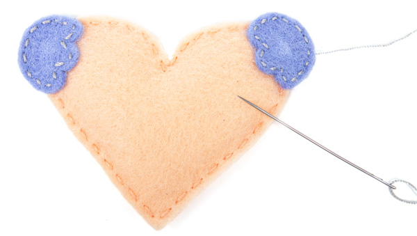 Mobile mit Filzkugeln basteln - Schritt 11