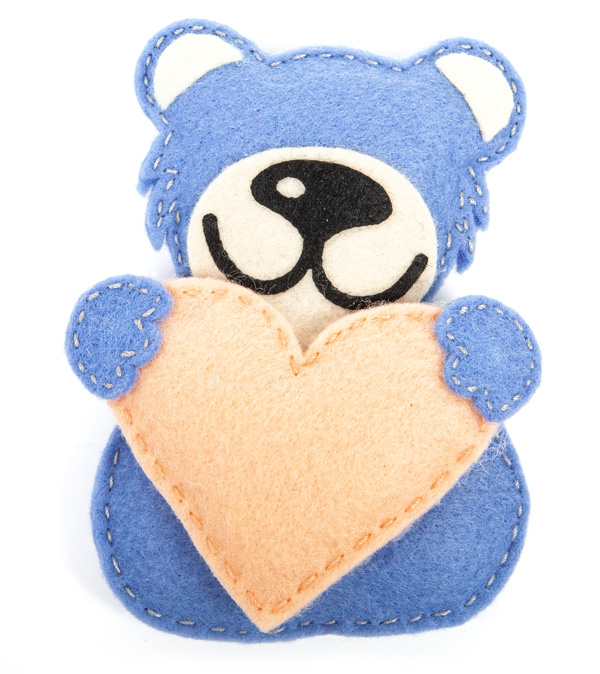 Mobile mit Filzkugeln basteln - Schritt 12