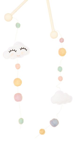 Mobile mit Filzkugeln basteln - Schritt 21