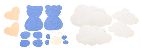 Mobile mit Filzkugeln basteln - Schritt 2