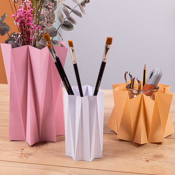 Plissee-Vasen falten