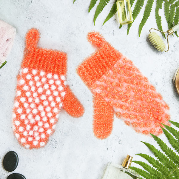 Peeling-Handschuh häkeln