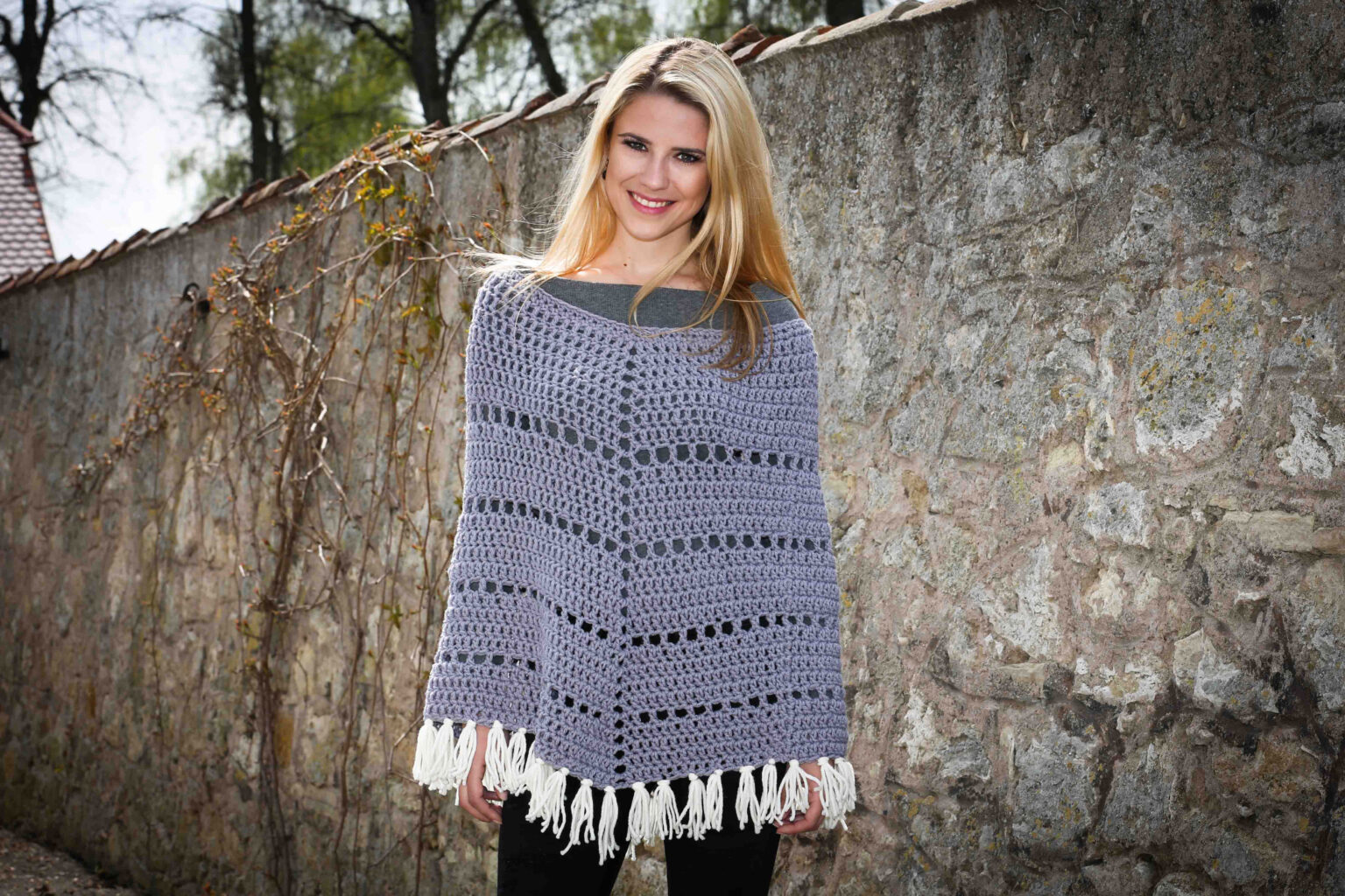 Poncho häkeln Anleitung Häkelanleitung kostenlos