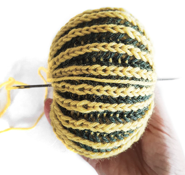 Kürbis stricken - Schritt 12
