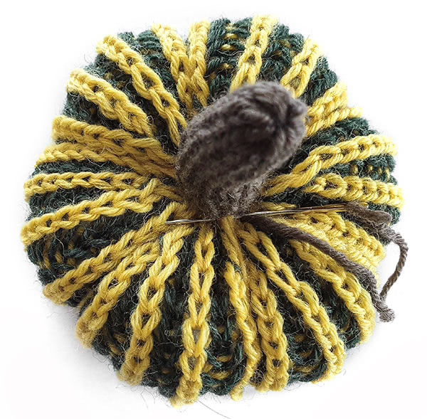 Kürbis stricken - Schritt 15