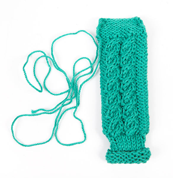 Desinfektionsmittel-Hülle stricken - Schritt 3